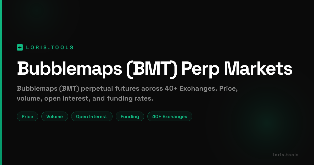 Bubblemaps (BMT) Perpetual Futures | Price, Volume, OI & Funding ...