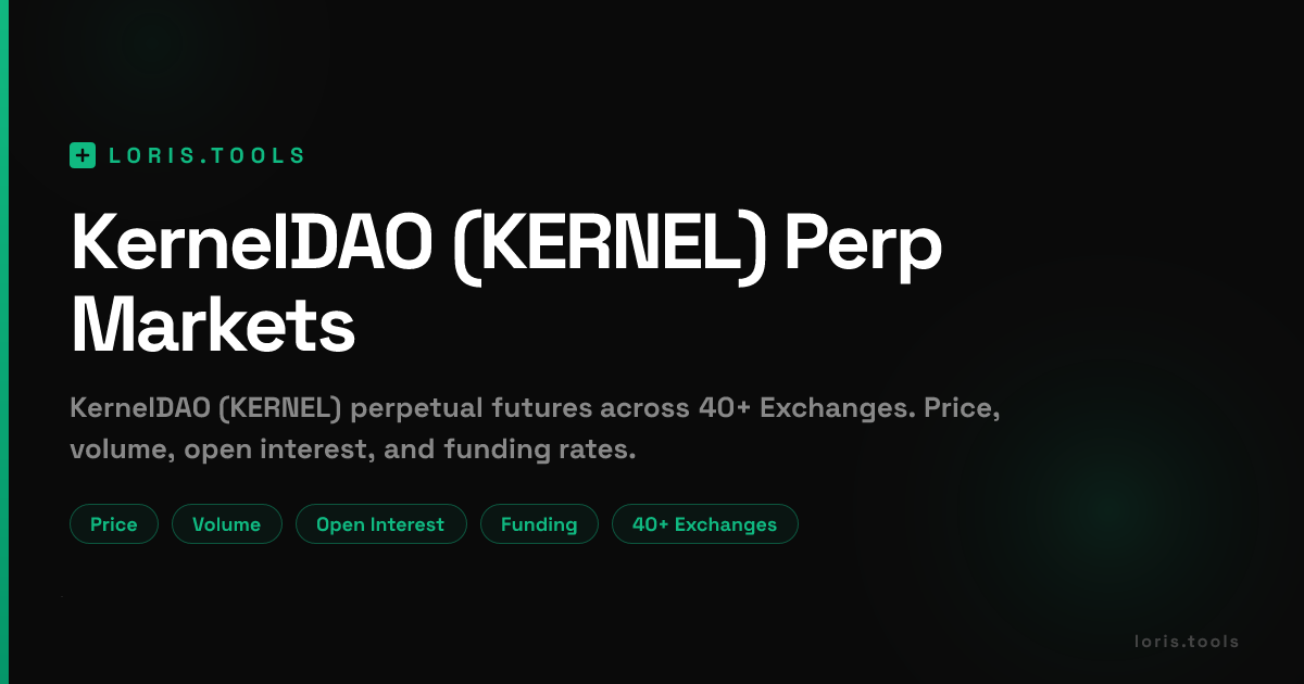 KernelDAO (KERNEL) Perpetual Futures | Price, Volume, OI & Funding ...