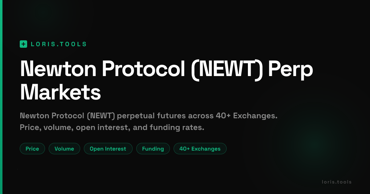 Newton Protocol (NEWT) Perpetual Futures | Price, Volume, OI & Funding ...
