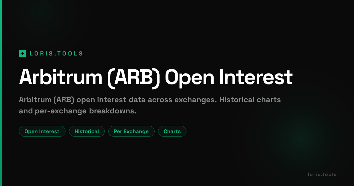Arbitrum (ARB) Perpetual Futures Open Interest | Exchange Breakdown ...